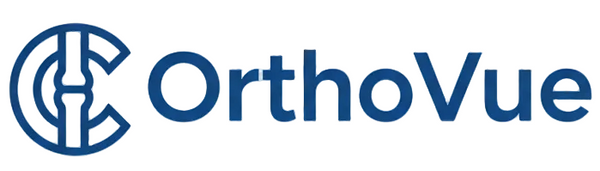 OrthoVue logo on a white background